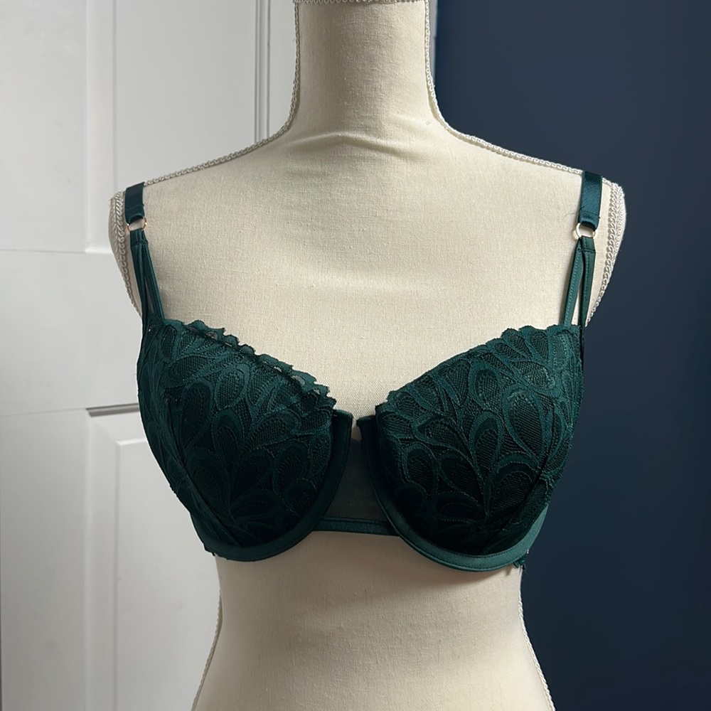 Savage X Fenty Sorry Not Sorry Lightly Lined Lace Balconette Bra NWT